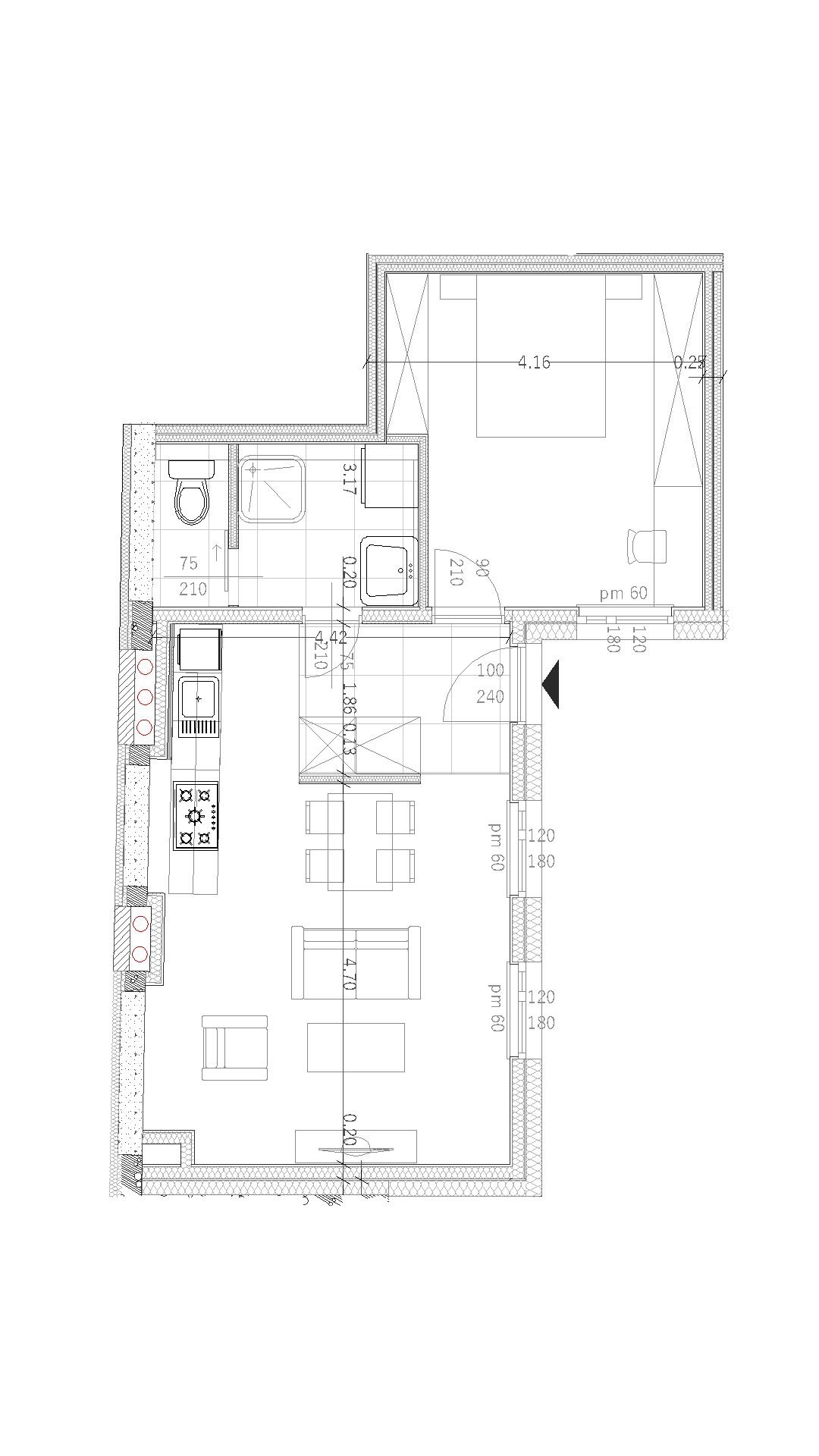 403-as apartman – alaprajz